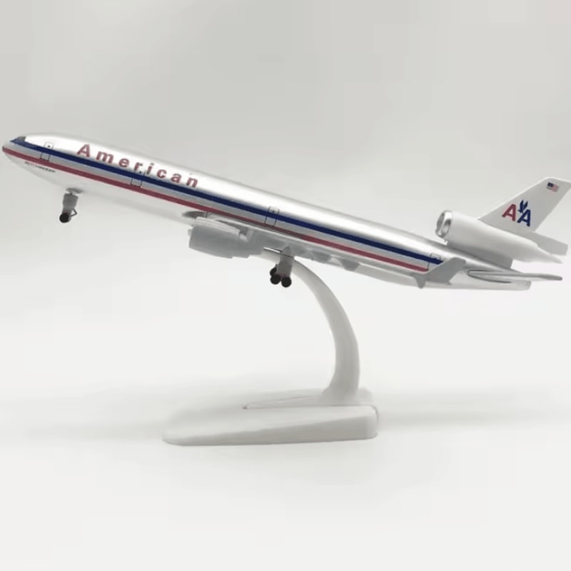 20cm MD11 Alloy Aircraft Model Plane Detailed Diecast Airplane Display Decor 1