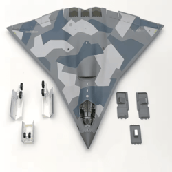 j36 stealth fighter 1 72 diecast model airplane with display stand