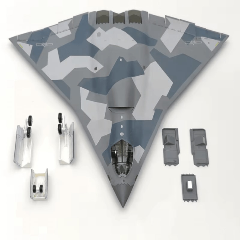J36 Stealth Fighter 1 72 Diecast Model Airplane With Display Stand 0