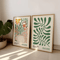 Frameless Matisse Floral Wall Art Set Boho MidCentury Modern Prints 6