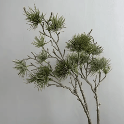 luxury realistic artificial pine branch – elegant evergreen decor stem