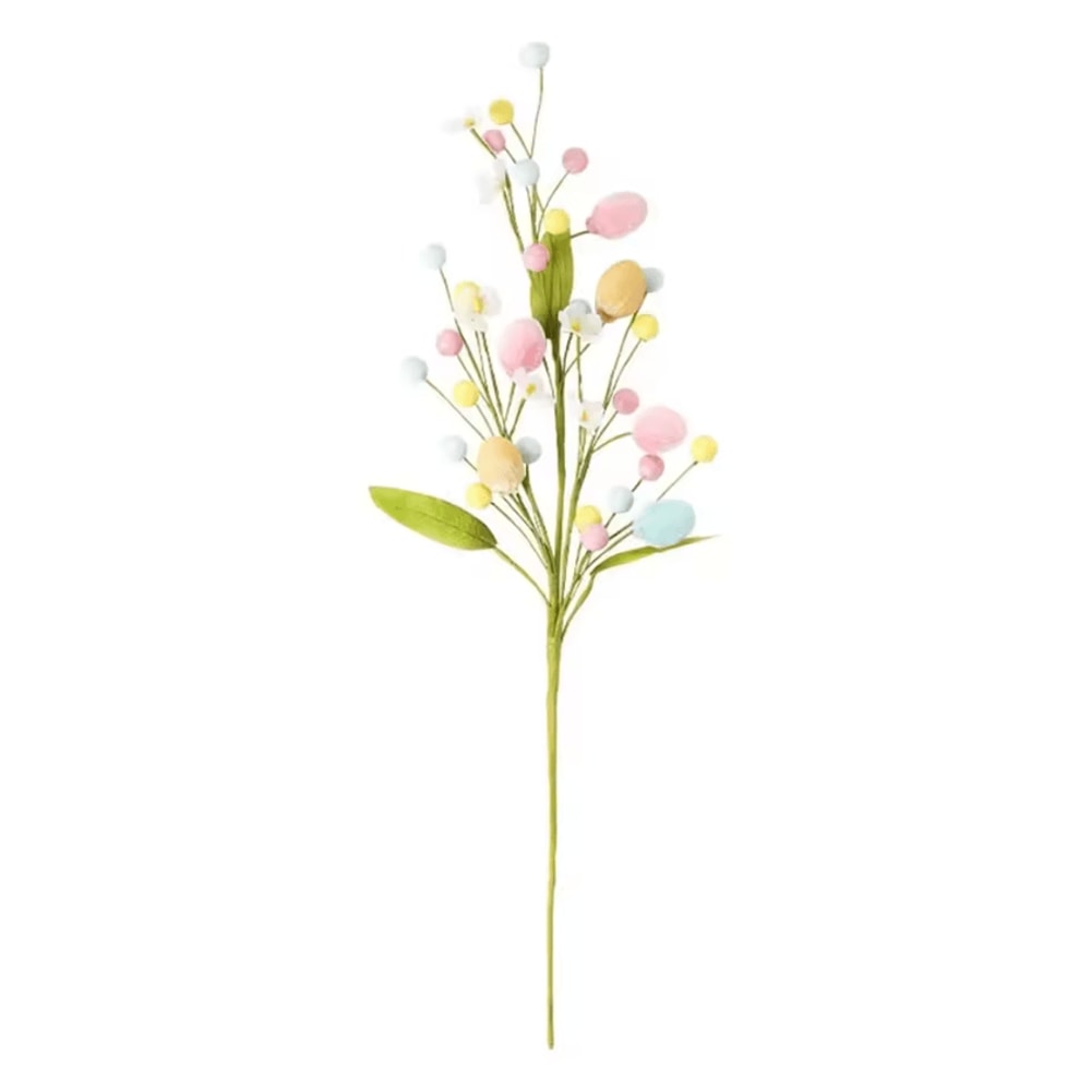 Easter Egg Tree Branch Decor Colorful Artificial Spring Arrangement Stem 2