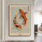 Goldfish Lotus Japanese Canvas Wall Art Hokusai Ohara Koson Inspired Print 4