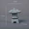 Mini Zen Pagoda Lantern Light Sandstone Bonsai Garden Decor 2