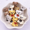 Kawaii HandPainted Resin Bear Flatback Set Colorful DIY Craft Mini Figurines 10PCS 1
