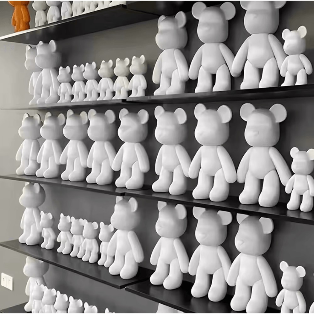 DIY Fluid Bear Art Kit Creative Graffiti Bear Sculpture For Home Decor Gifts 0