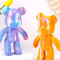 DIY Fluid Bear Art Kit Creative Graffiti Bear Sculpture For Home Decor Gifts 1