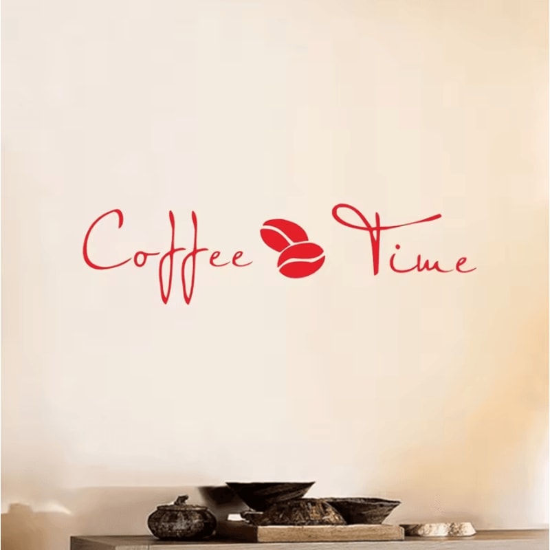 Coffee Wall Art Vinyl Decal Stylish CafeInspired Sticker For Kitchen Office Decor 3