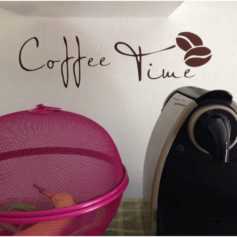 Coffee Wall Art Vinyl Decal Stylish CafeInspired Sticker For Kitchen Office Decor 4