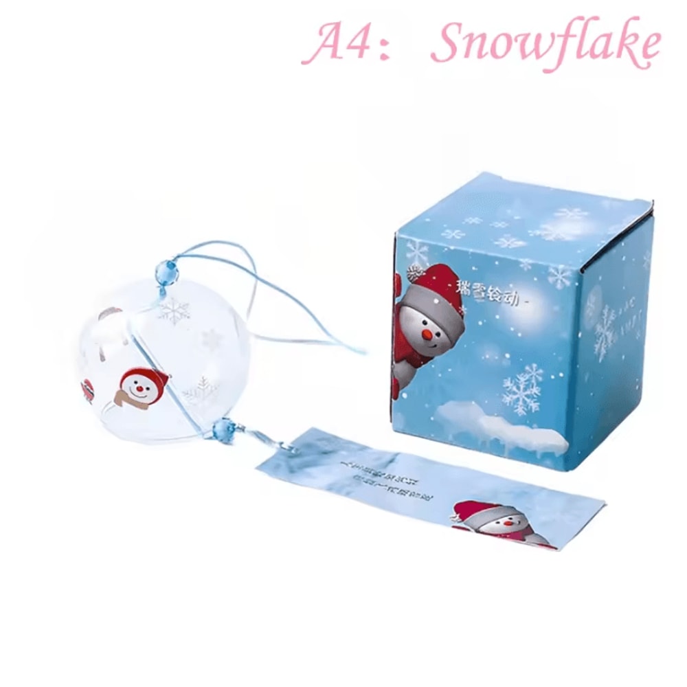 Japanese Glass Furin Wind Chime Sakura Cherry Blossom Hanging Bell Decor 10