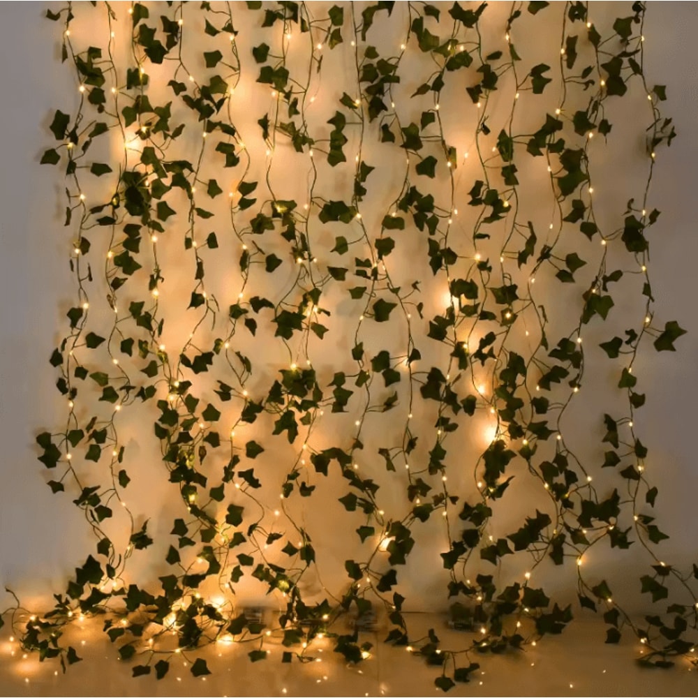 LED Leaf Vine String Lights 2M10M Fairy Garland For Cozy Home Garden Decor 0