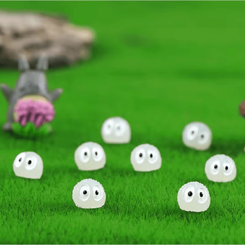 GlowintheDark Dust Elf Miniatures 10pcs Kawaii Micro Landscape Decor Set 1