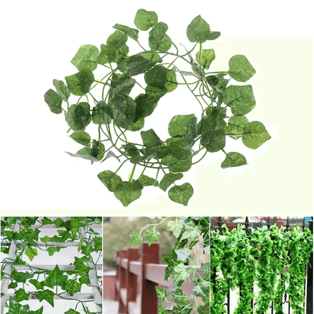 24M Artificial Ivy Vine Garland Lush Green Hanging Leaves For Aesthetic Wall Decor 1
