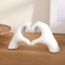 HeartShaped Love Table Sculpture Aesthetic Romantic Decor For Shelves Living Spaces 3