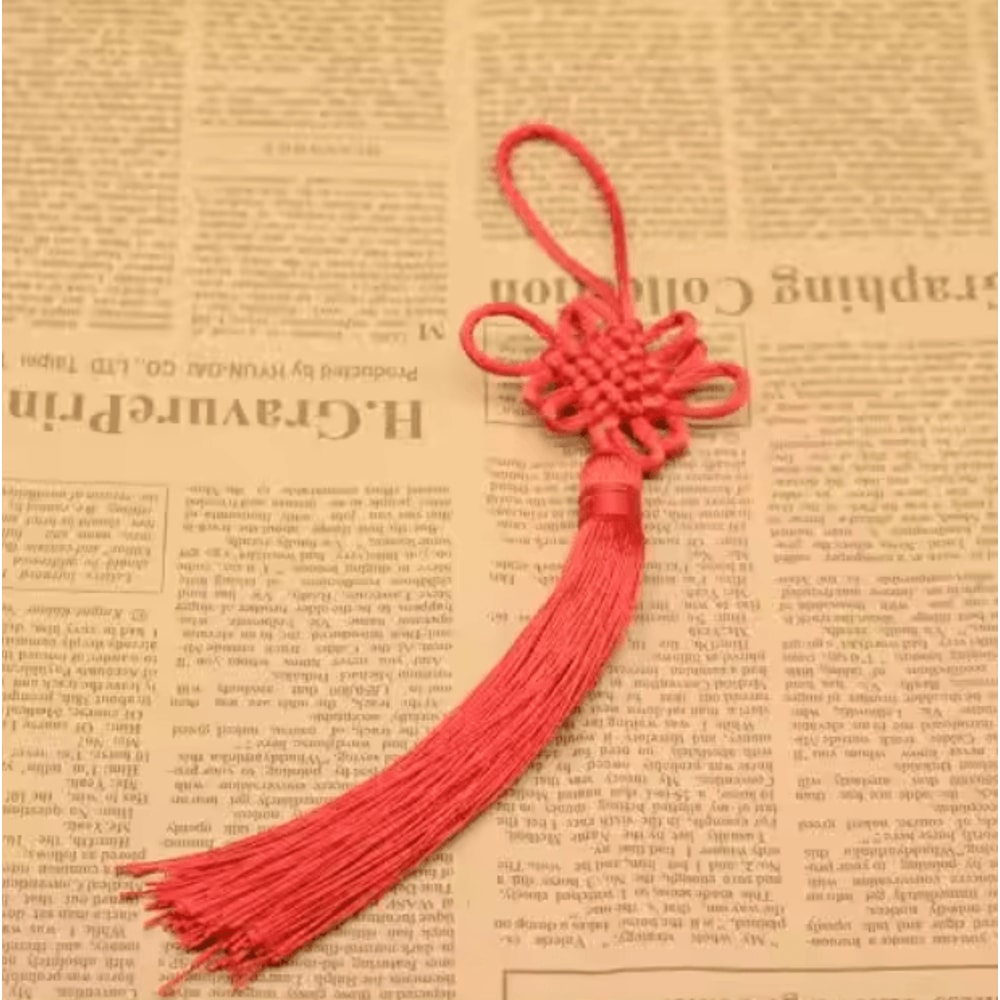 Chinese Knot Five Emperors Coin Charm Feng Shui Prosperity Protection Hanging Decor 1