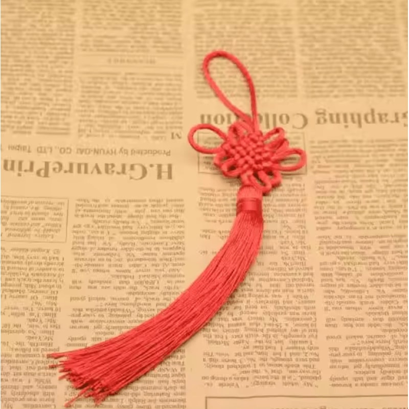 Chinese Knot Five Emperors Coin Charm Feng Shui Prosperity Protection Hanging Decor 1