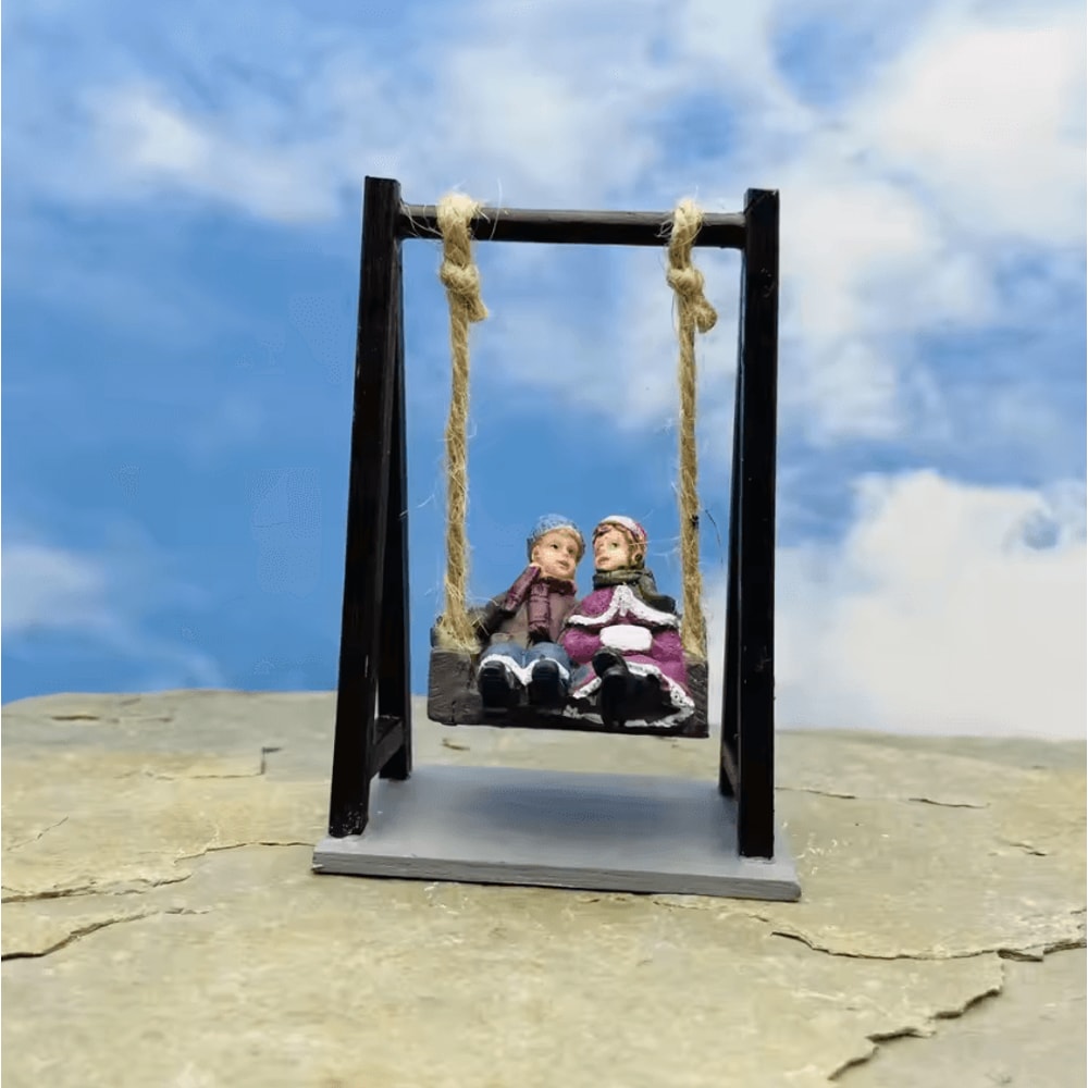 Holiday Miniature Sand Table Figurines Festive DIY Scene Decor For Desk Displays 3