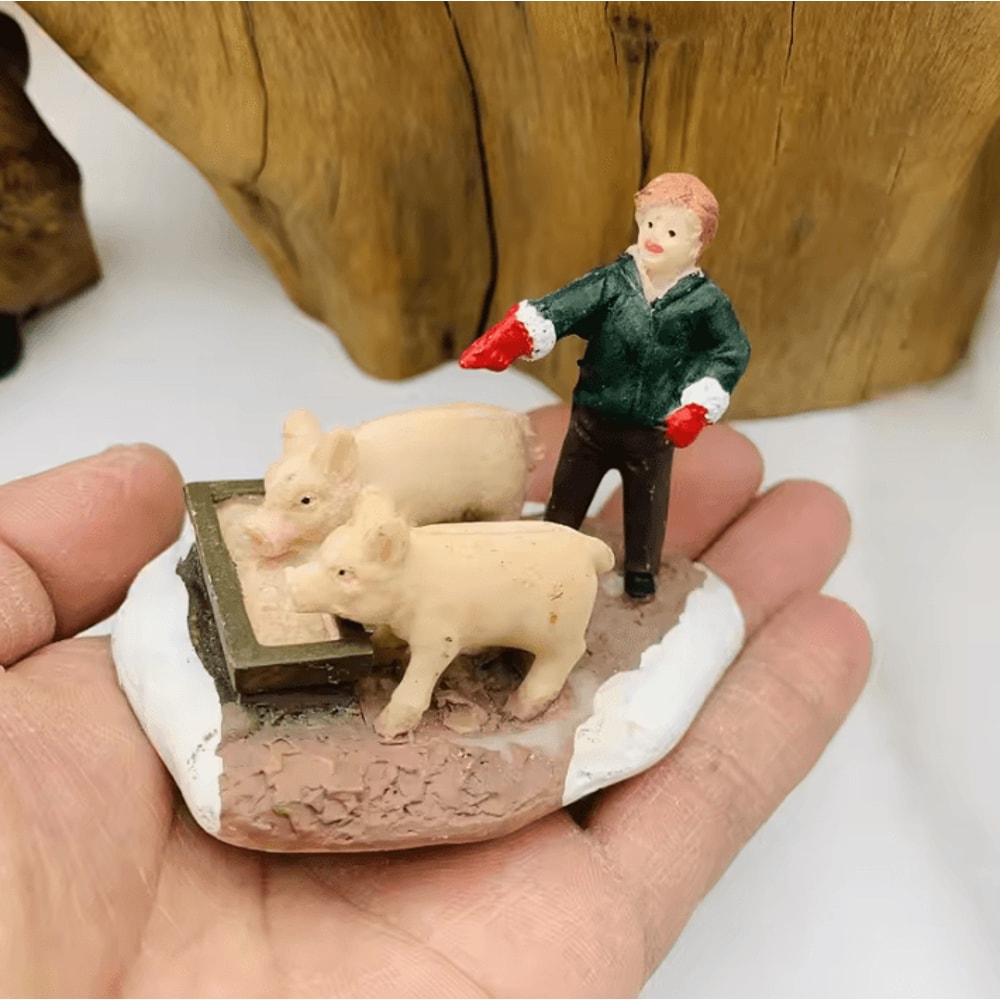 Holiday Miniature Sand Table Figurines Festive DIY Scene Decor For Desk Displays 6