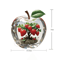 Clear Crystal Apple Figurine Paperweight Elegant Glass Desk Decor Collectible Ornament 9