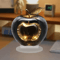 Clear Crystal Apple Figurine Paperweight Elegant Glass Desk Decor Collectible Ornament 11