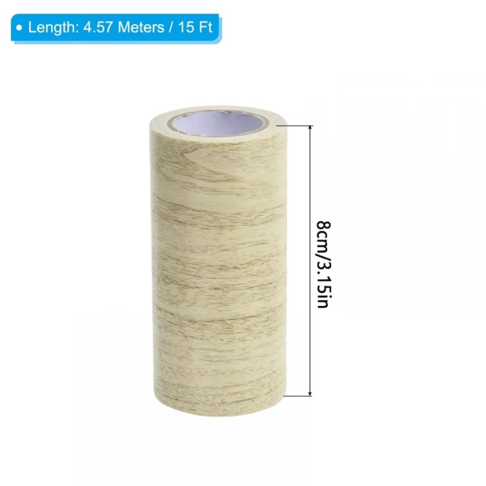 SelfAdhesive Wood Grain Repair Tape Waterproof PVC Furniture Patch Decor Strip 5