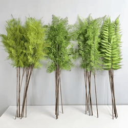 evergreen real touch fern branches – lifelike artificial fern plant decor