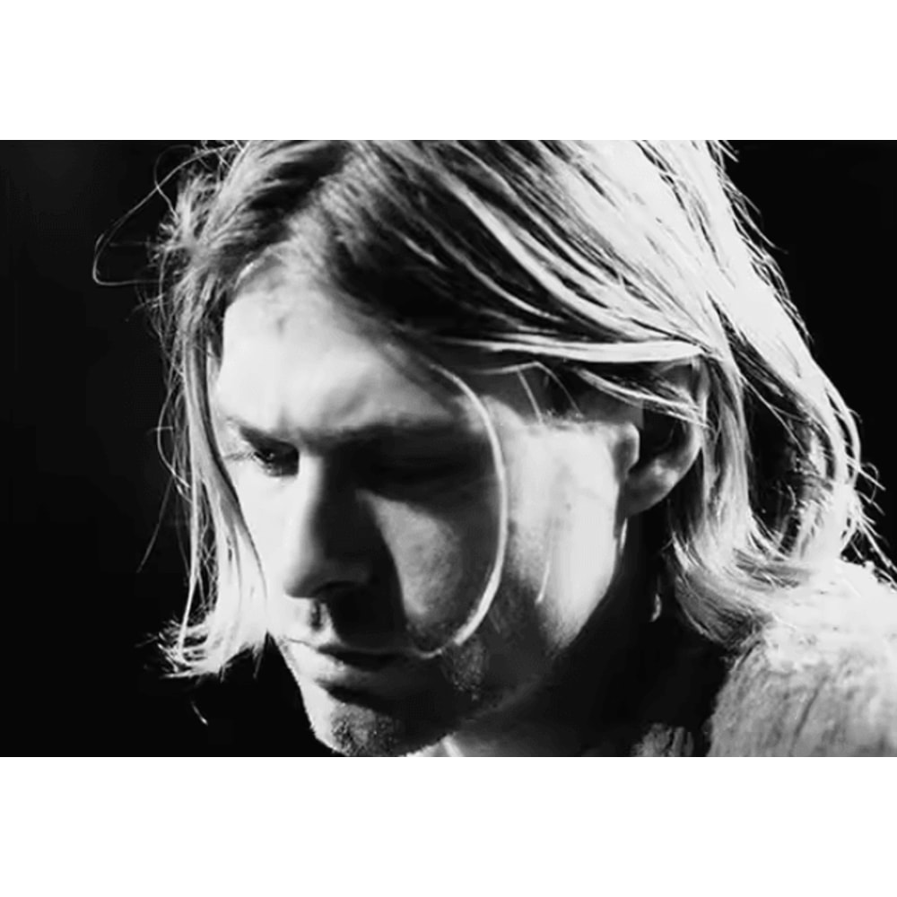 Vintage Kurt Cobain Black White Canvas Poster Retro Rock Wall Art Decor 8
