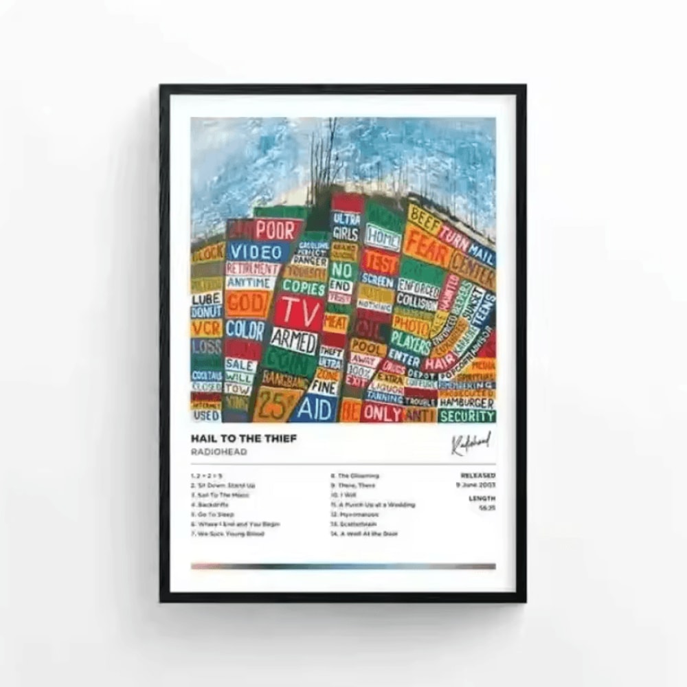 Radiohead The Bends Album Cover Canvas Poster Vintage Rock Wall Art Decor 2