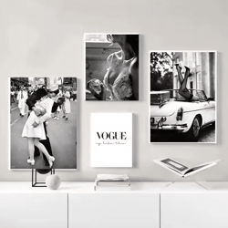 vintage perfume lady canvas poster – elegant fashion wall art decor