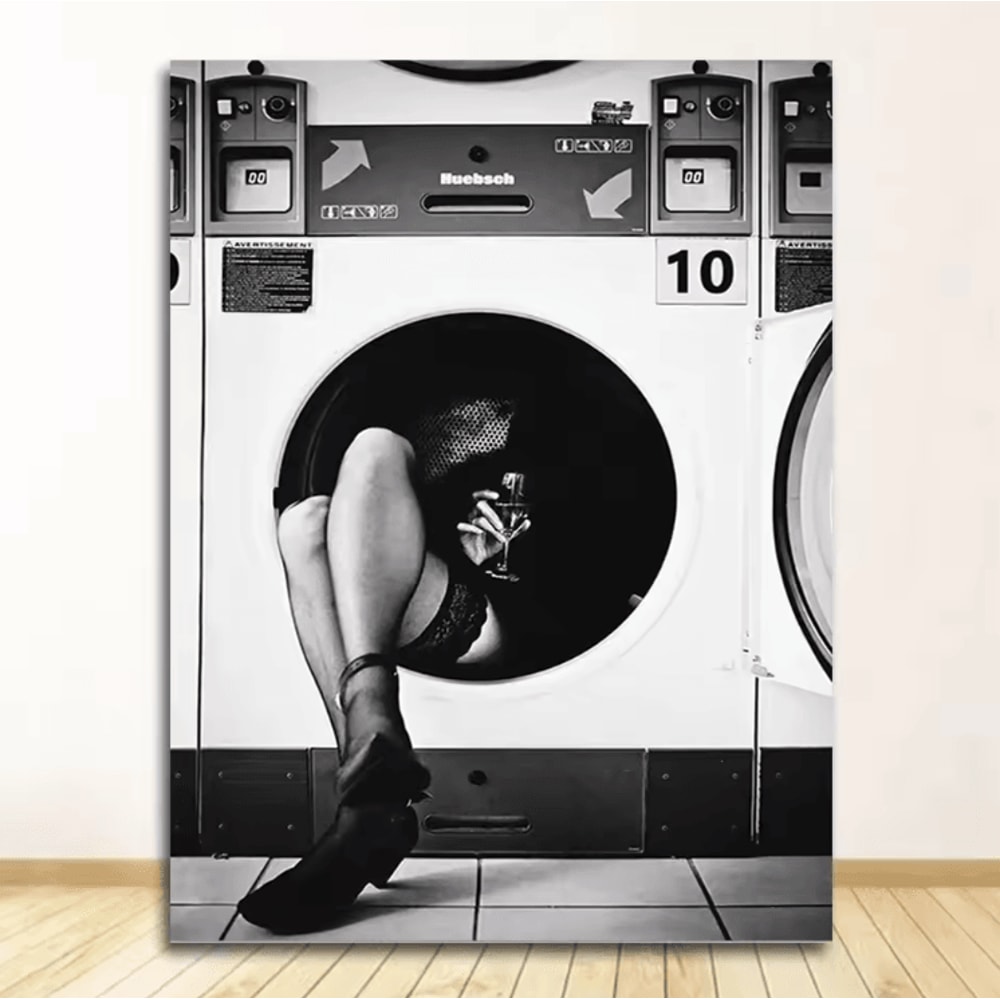 Vintage Perfume Lady Canvas Poster Elegant Fashion Wall Art Decor 4