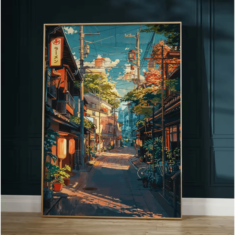 Japanese Zen Pine Tree Canvas Poster Minimalist Oriental Wall Art Decor 21