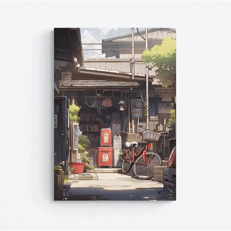 Japanese Zen Pine Tree Canvas Poster Minimalist Oriental Wall Art Decor 22