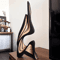 Abstract Curved Wooden Sculpture Minimalist Bookshelf Art Decor 2