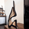 Abstract Curved Wooden Sculpture Minimalist Bookshelf Art Decor 2