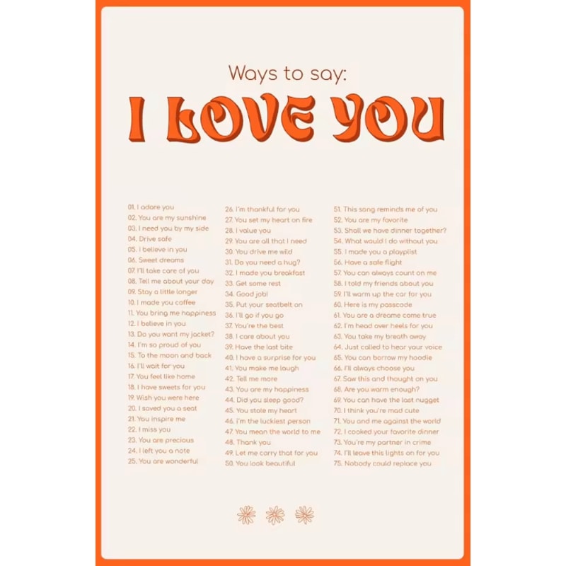 More Amor Por Favor Pink Canvas Poster Colorful Retro Love Quote Wall Art 6