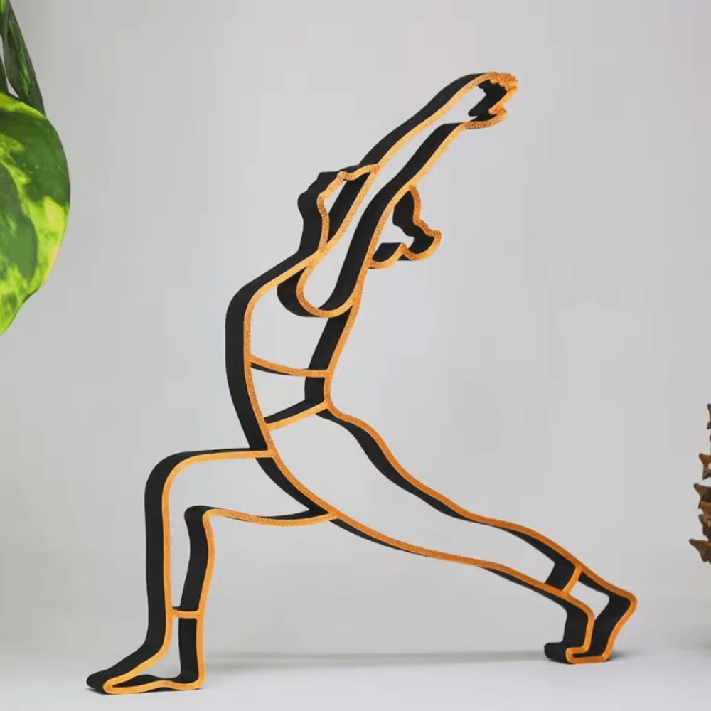 Minimalist Yoga Sculpture Figurine Modern Zen Resin Decor For Home 1