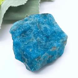 natural blue apatite raw crystal stones – 100g healing mineral for decor & crafts