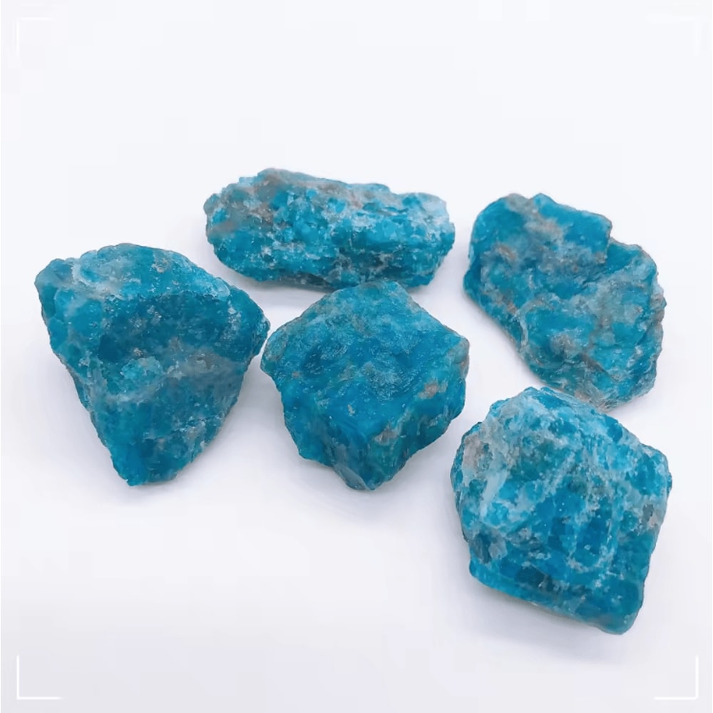Natural Blue Apatite Raw Crystal Stones 100g Healing Mineral For Decor Crafts 2