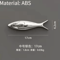 3D Electroplated Fish Wall Decor Modern Metallic Ocean Art Pendant 2