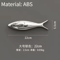 3D Electroplated Fish Wall Decor Modern Metallic Ocean Art Pendant 3
