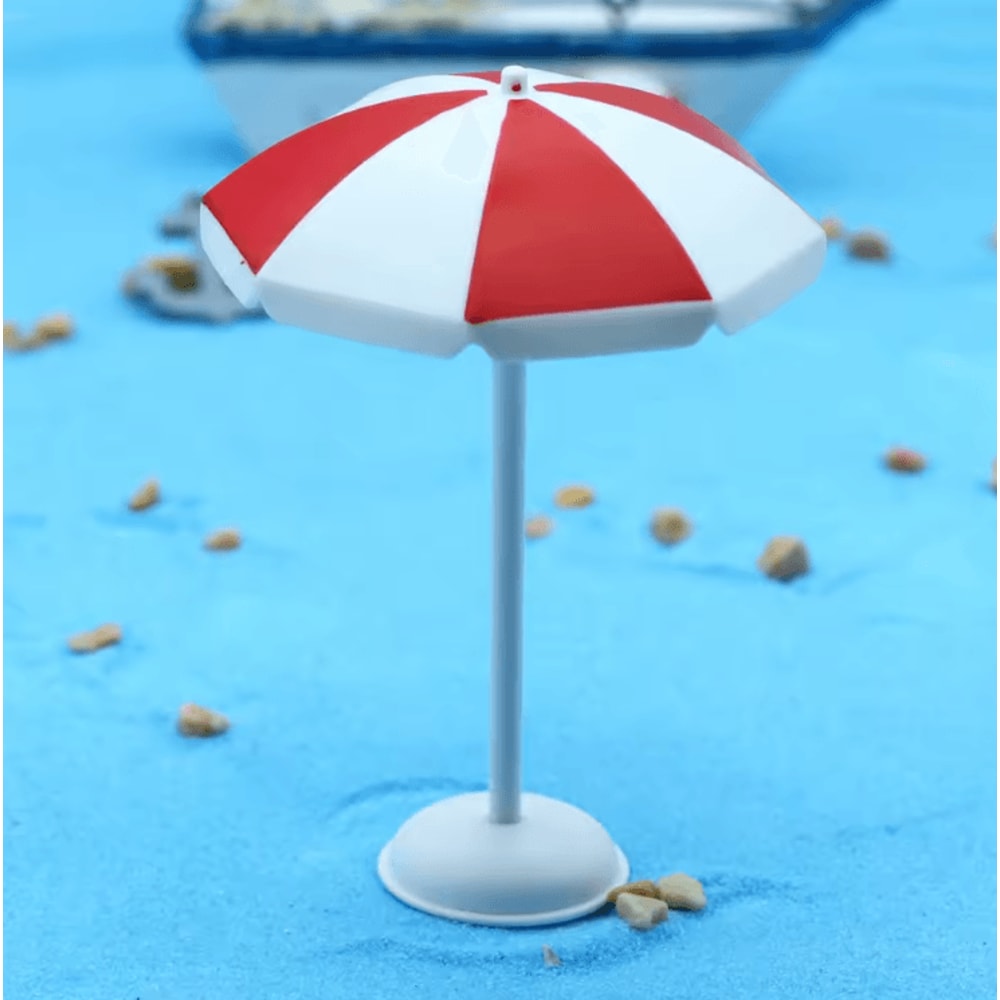 Mini Dollhouse Beach Umbrella Cute Sun Parasol For DIY Miniature Decor 1