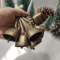 Rustic Cow Sheep Jingle Bells Set Vintage Twine Hanging Christmas Decor 1020PCS 1