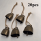 Rustic Cow Sheep Jingle Bells Set Vintage Twine Hanging Christmas Decor 1020PCS 4