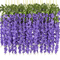 Artificial Violet Flower Vine Lush Hanging Floral Decor For Home Events 5