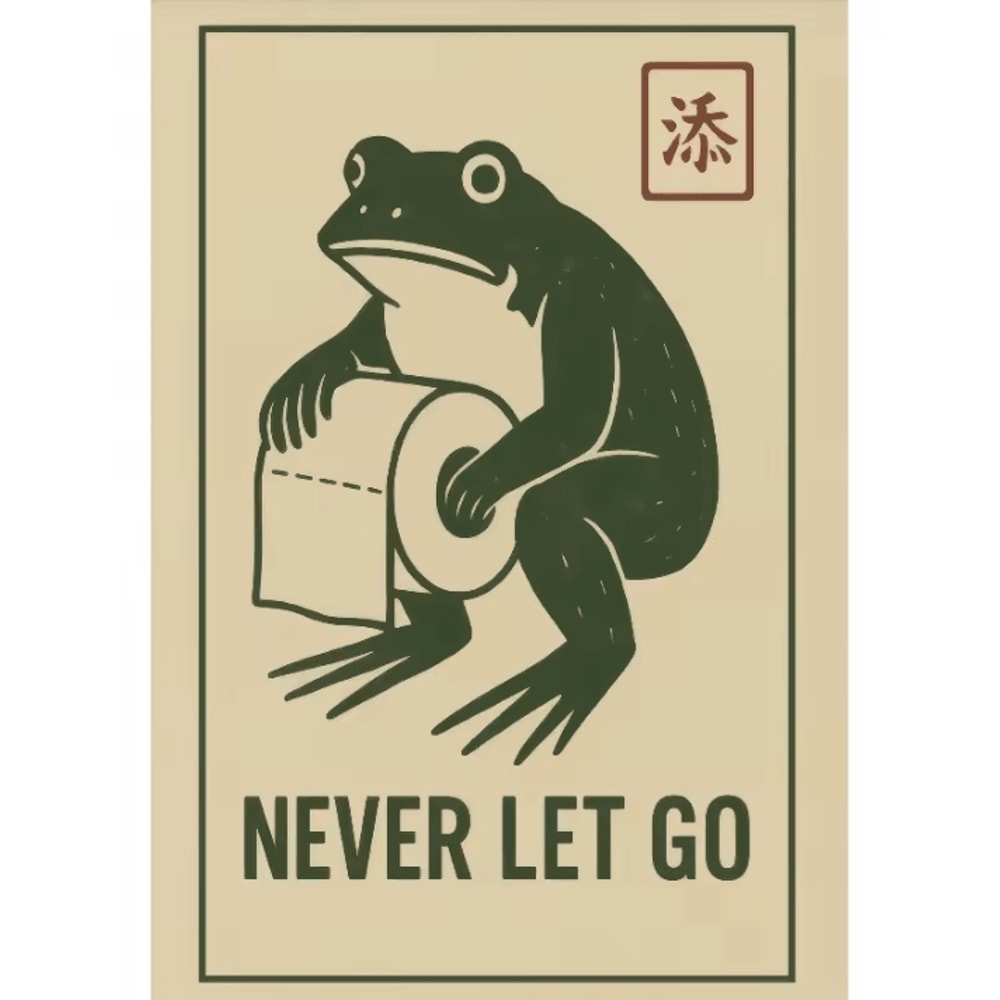 Funny Japanese Frog Bathtub Poster Retro Sushi Kitchen Wall Art Canvas 4