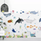 Ocean Animals Wall Stickers Undersea Nursery Wall Decals For Kids Room 2