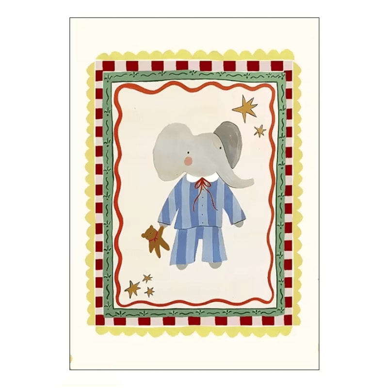 Nordic Minimalist Nursery Wall Art Poster Newborn Photography Backdrop Decor 0