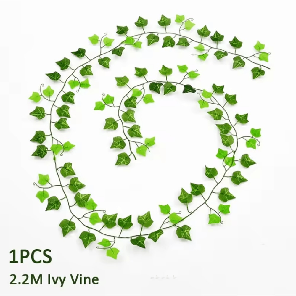 Lush Artificial Ivy Garland Realistic Hanging Green Vine Decor 2