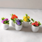 Mini Artificial Flower Pots Set Cute Dollhouse Desk Decor 5pcs 1