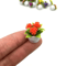 Mini Artificial Flower Pots Set Cute Dollhouse Desk Decor 5pcs 4